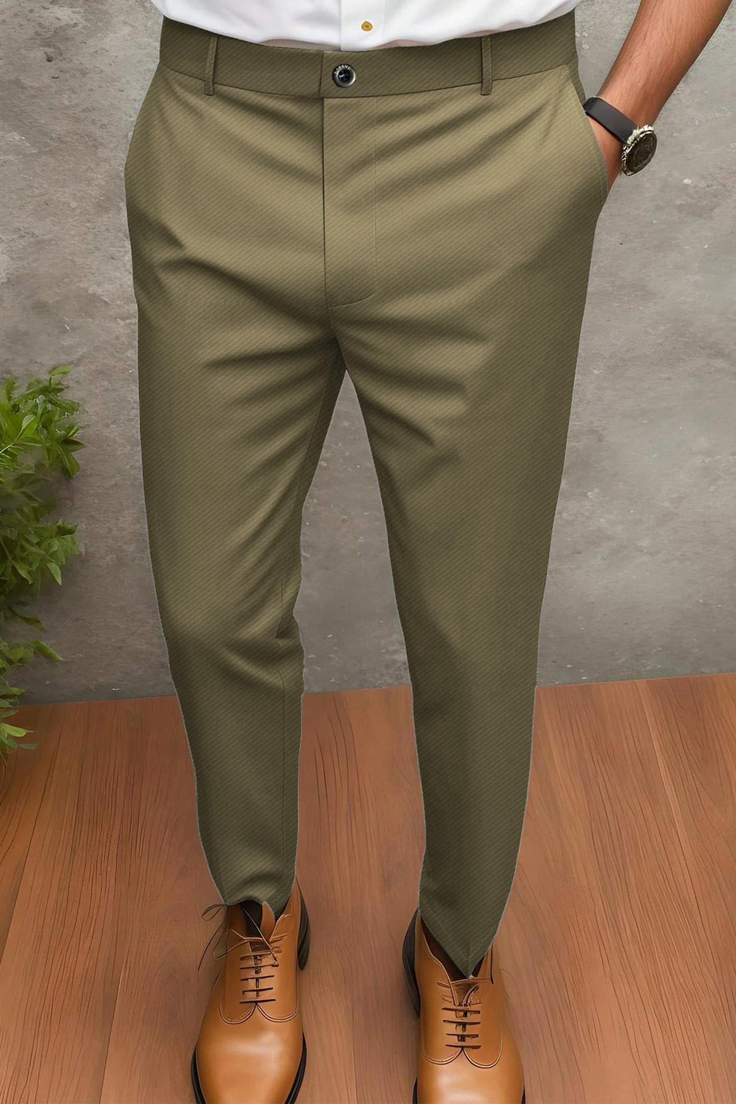 Turbo Urban Executive Slim Fit Cotton Pant - Image 4