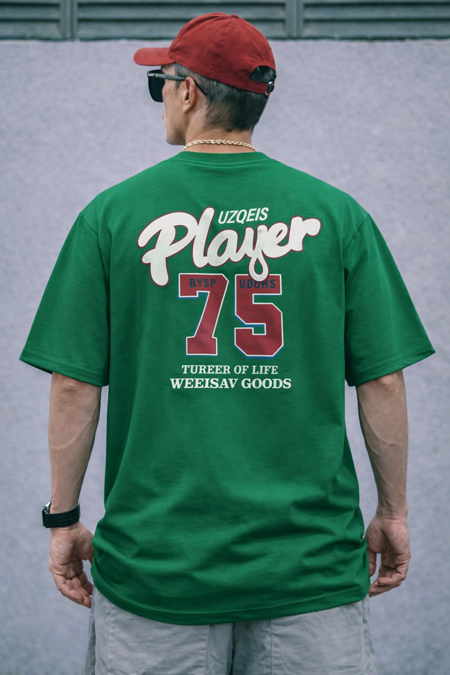 Turbo Varsity Player 75 Men's Graphic Tee In Green