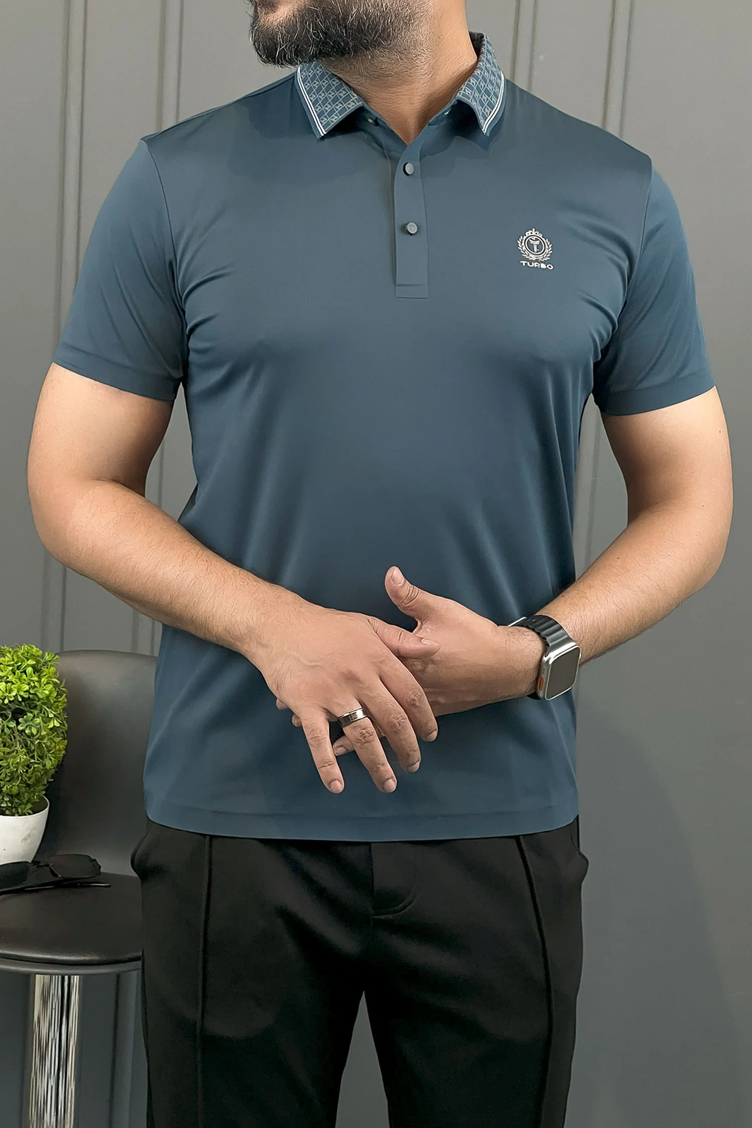 Turbo Vintage Butterfly Crisp Stitchless Men's Polo Shirt - Image 14