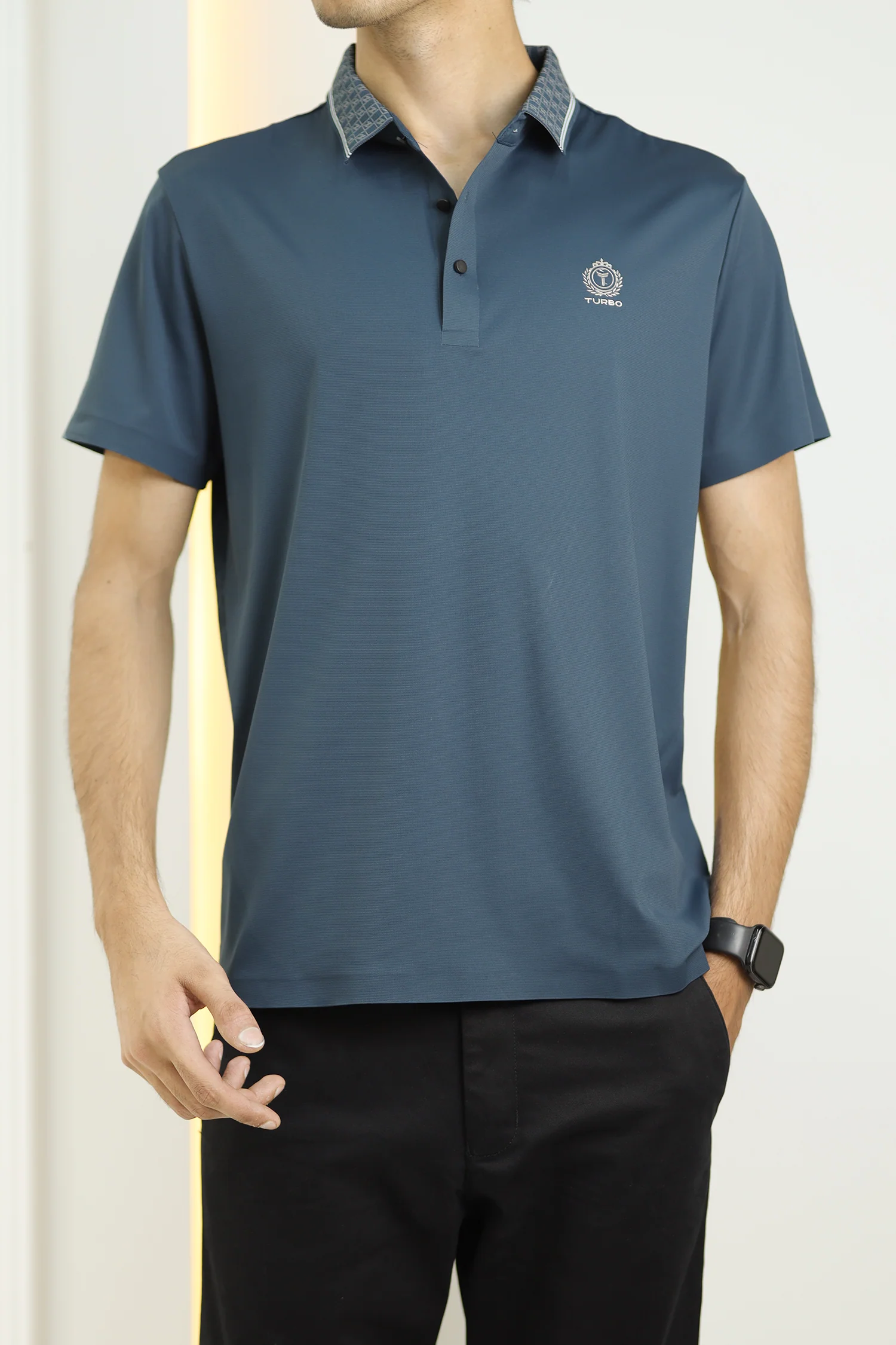 Turbo Vintage Butterfly Crisp Stitchless Men's Polo Shirt - Image 10