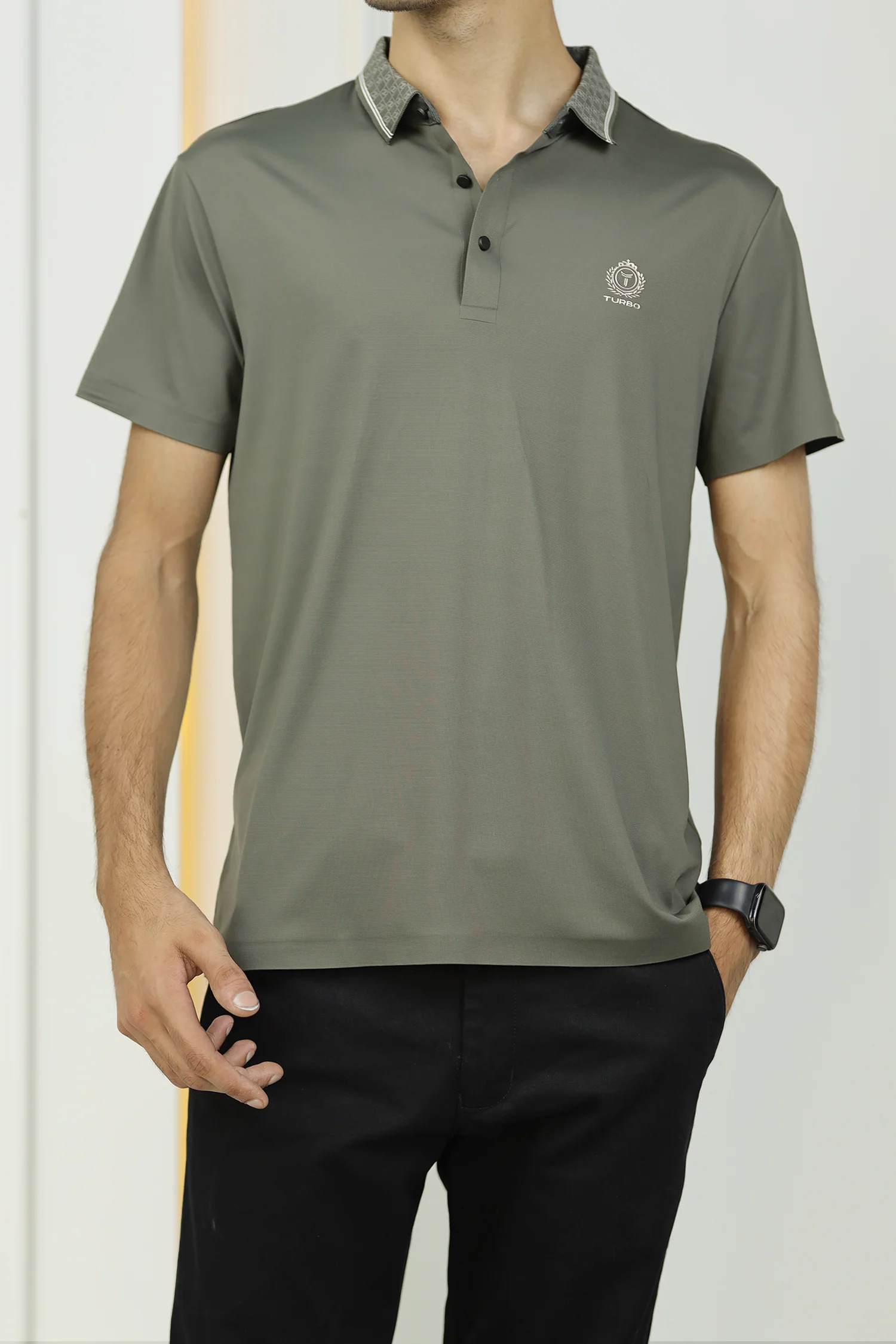 Turbo Vintage Butterfly Crisp Stitchless Men's Polo Shirt - Image 7
