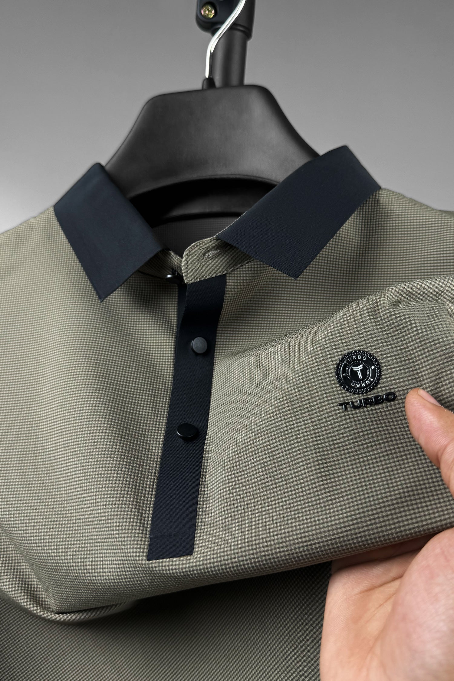 Turbo Vintage Crisp Textured Men's Polo Shirt - Image 5