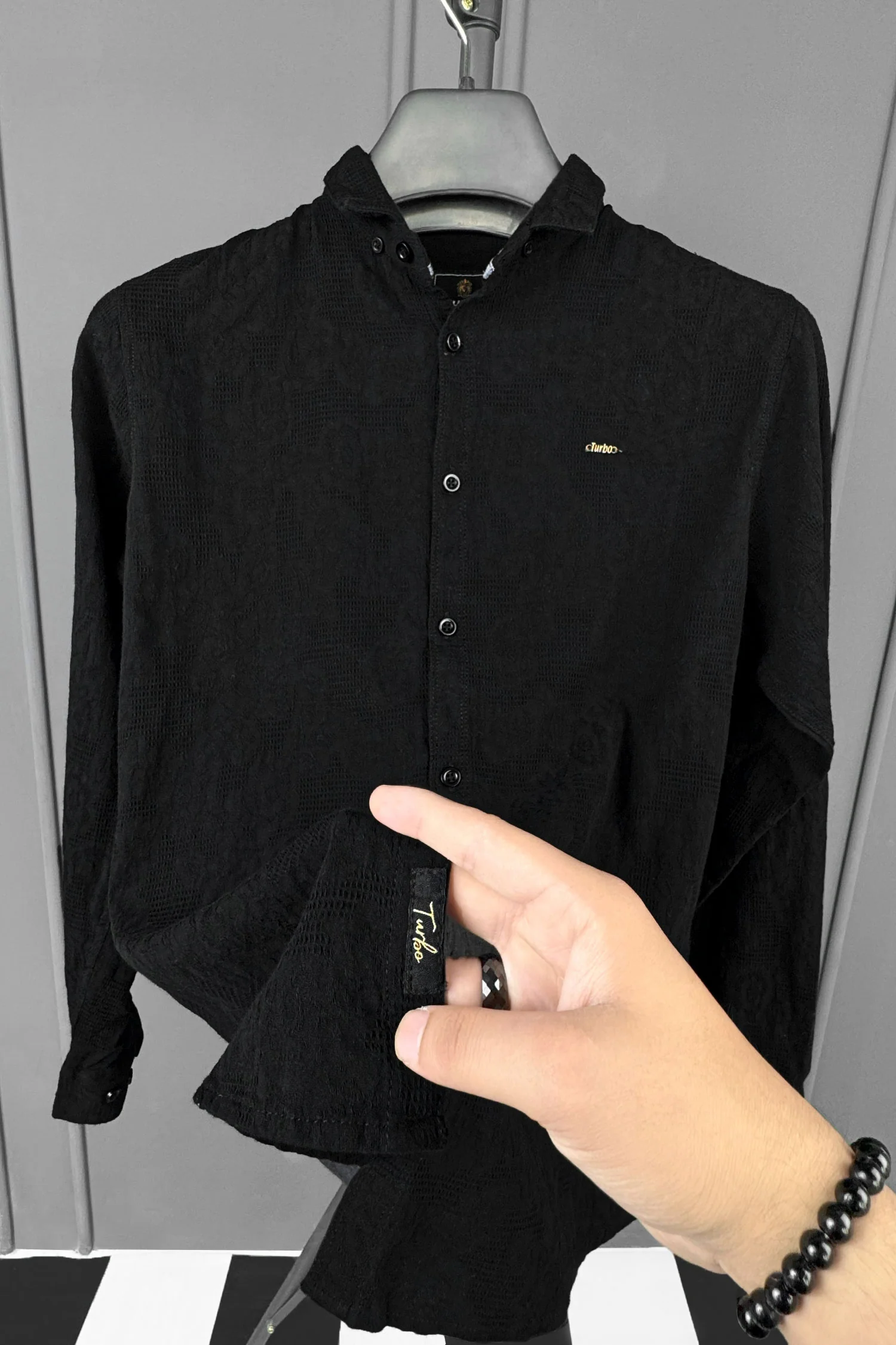 Turbo Vintage Patterend Long Sleeve Cotton Casual Shirt - Image 20