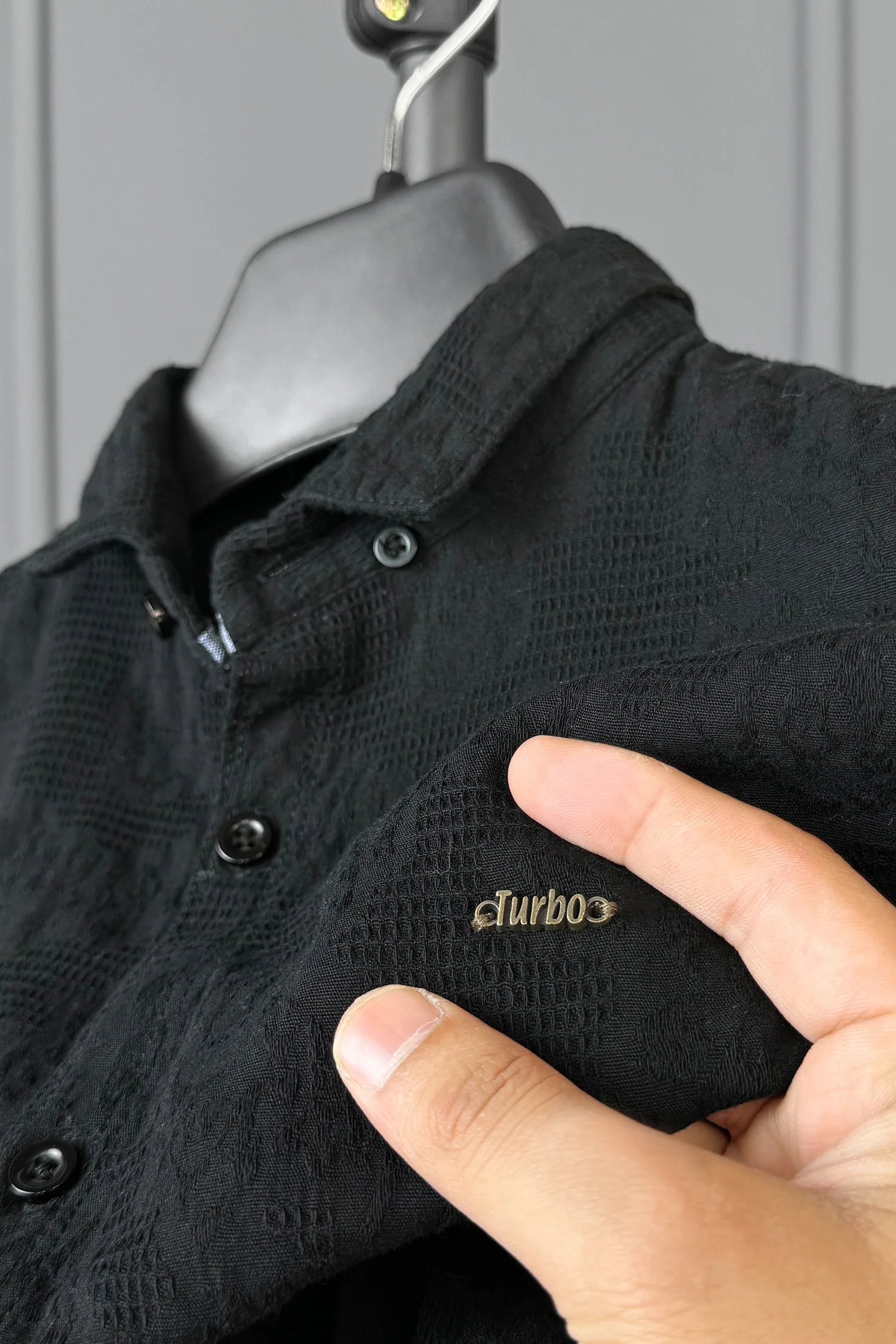Turbo Vintage Patterend Long Sleeve Cotton Casual Shirt - Image 9