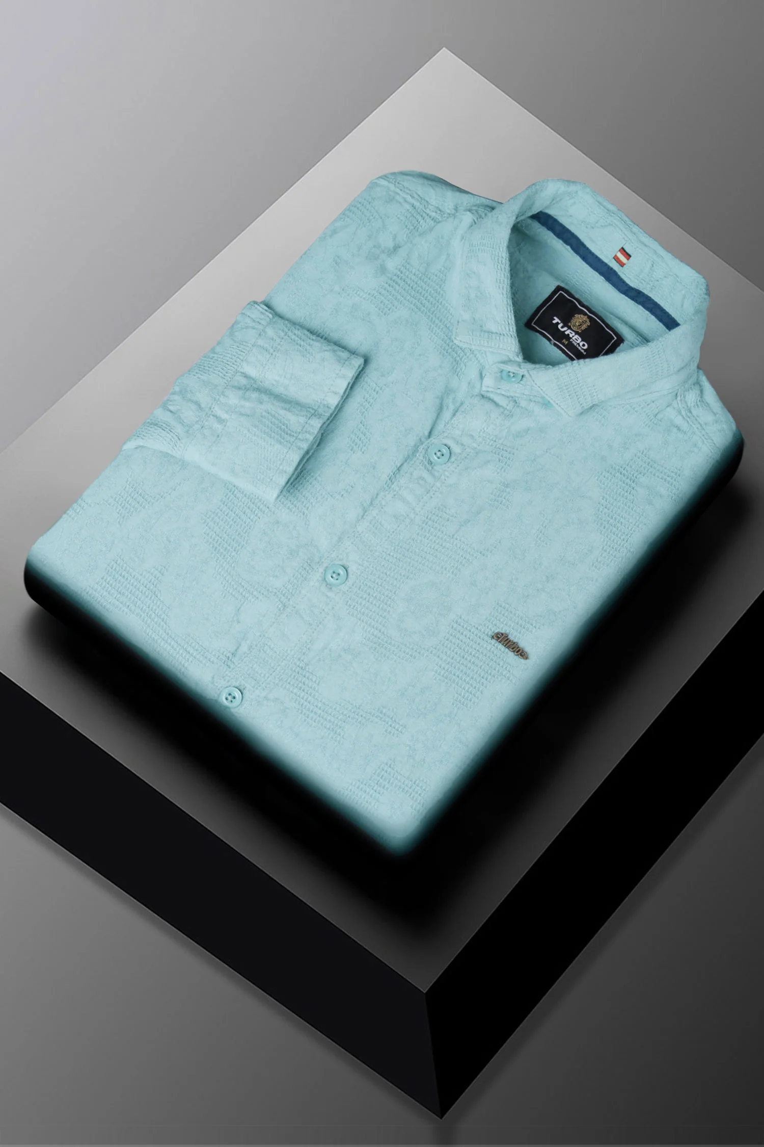 Turbo Vintage Patterend Long Sleeve Cotton Casual Shirt - Image 11