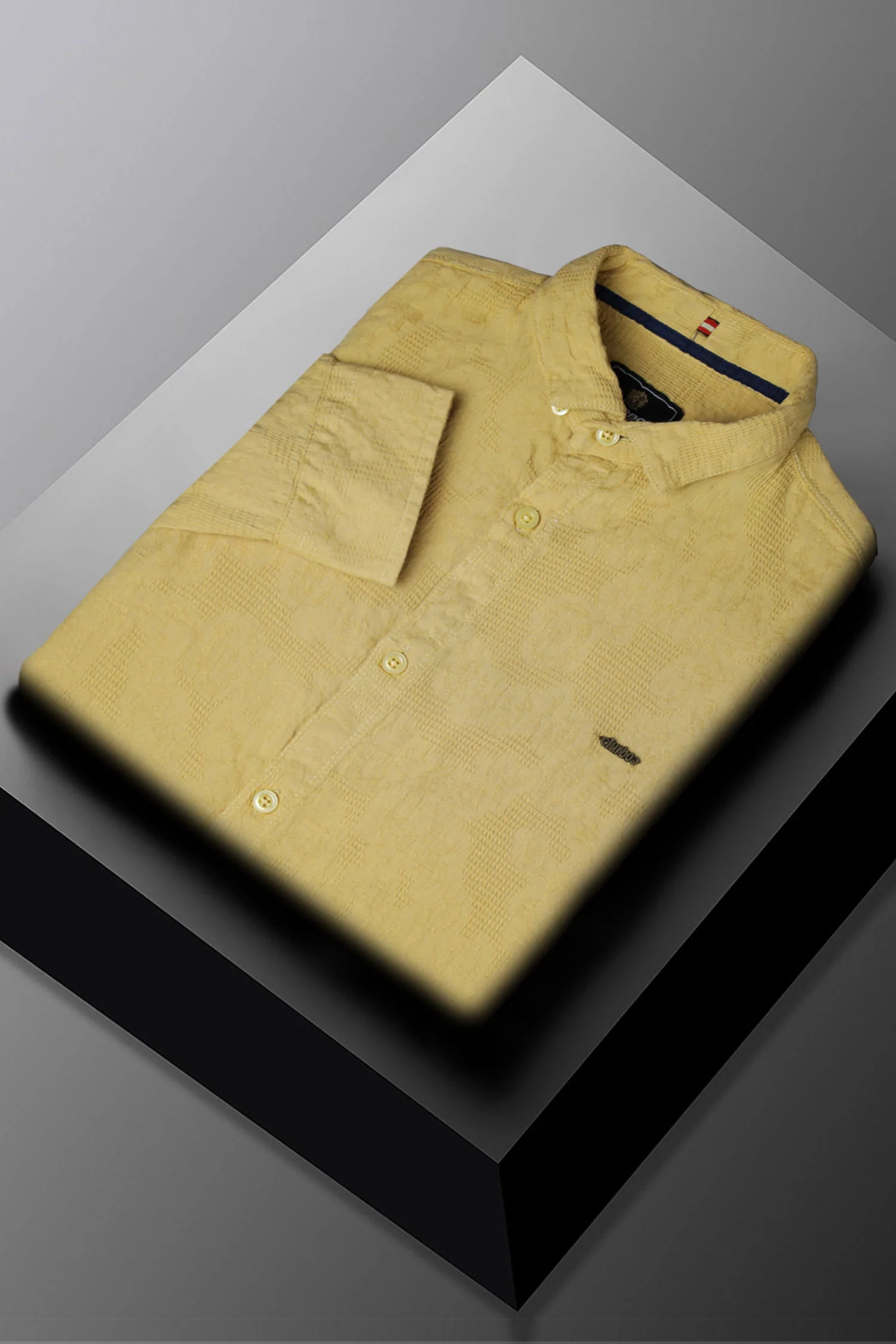Turbo Vintage Patterend Long Sleeve Cotton Casual Shirt - Image 5