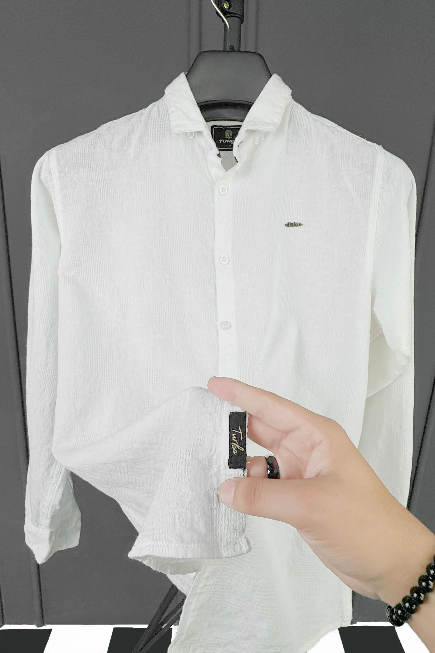 Turbo Vintage Patterend Long Sleeve Cotton Casual Shirt - Image 14