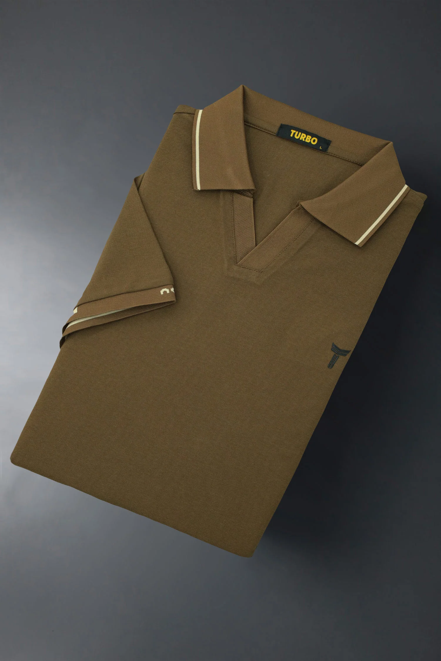 Turbo Waffle Knit Texture Men's Polo T-Shirt* - Image 11