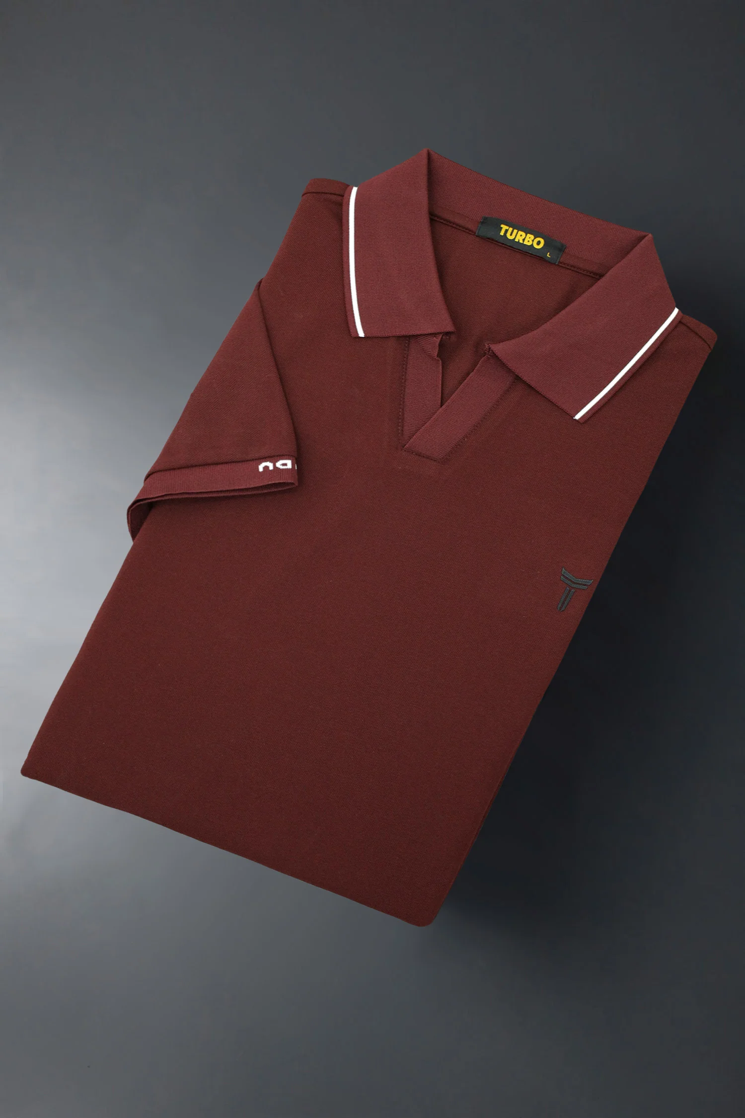 Turbo Waffle Knit Texture Men's Polo T-Shirt* - Image 15