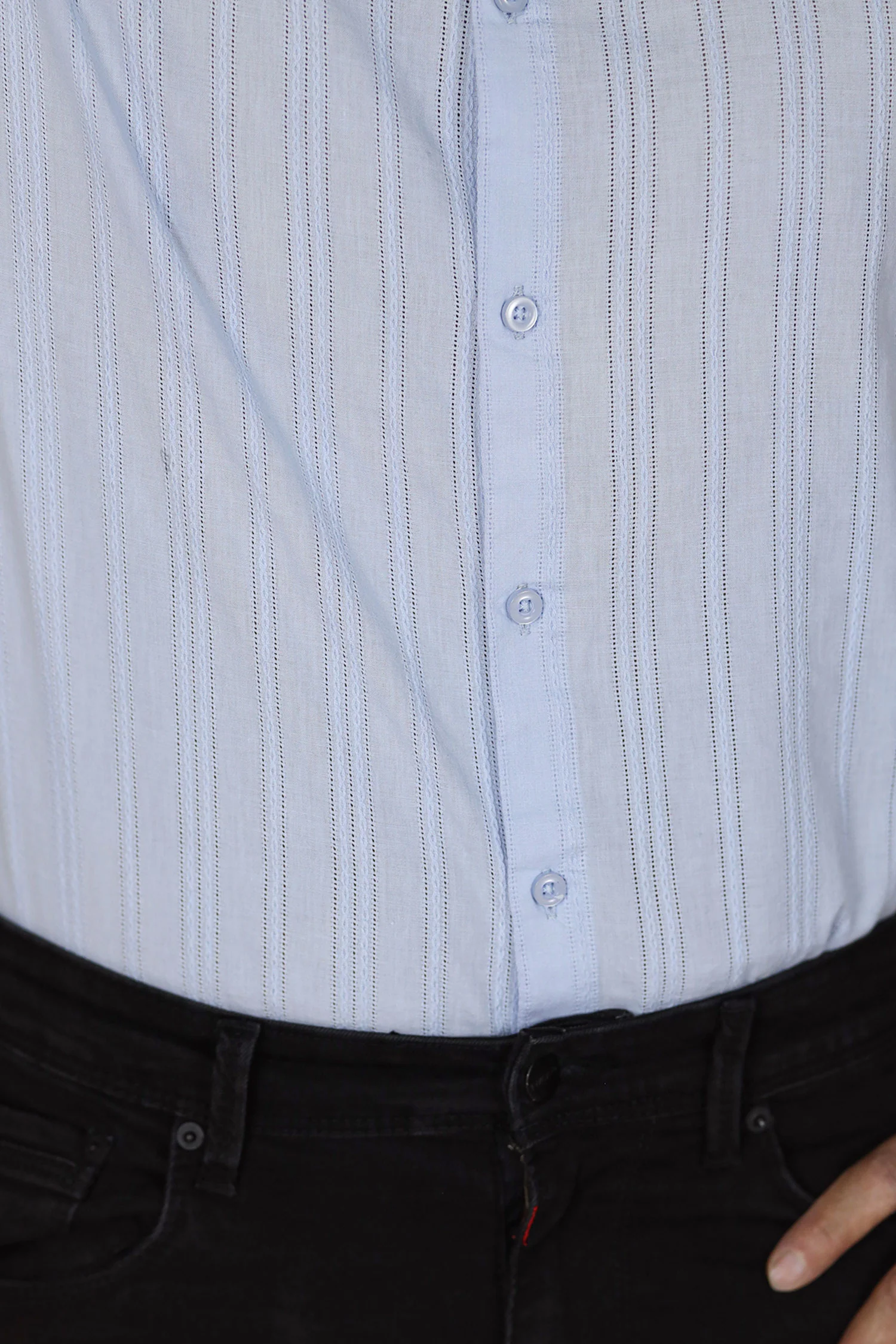 Turbo Wave Texture Crochet Casual Shirt - Image 12