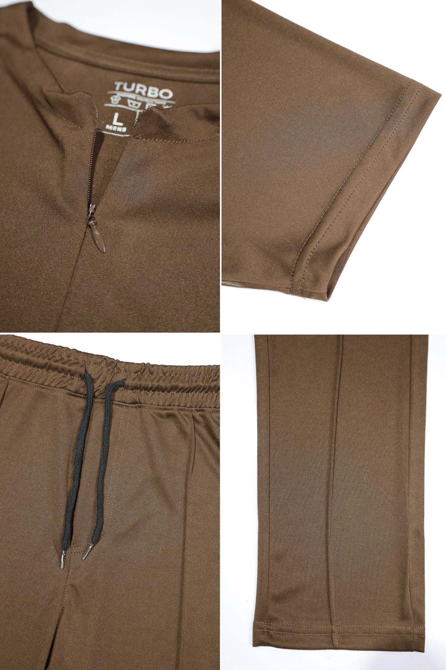 Turbo Zip-Neck Top Style Men's Tracksuit - Image 6
