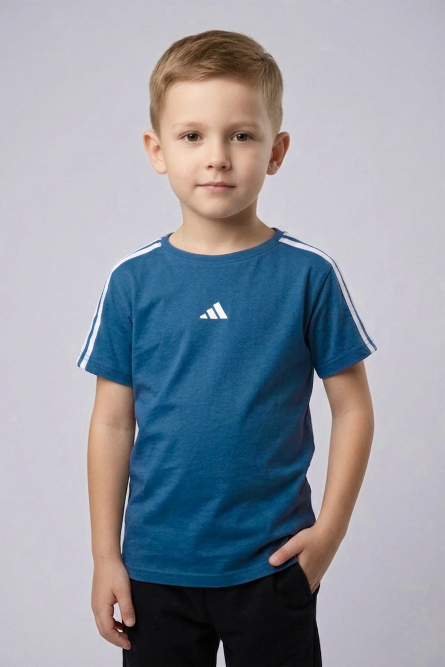 Adds Essentials 3-Stripes Younger Kids T-Shirt