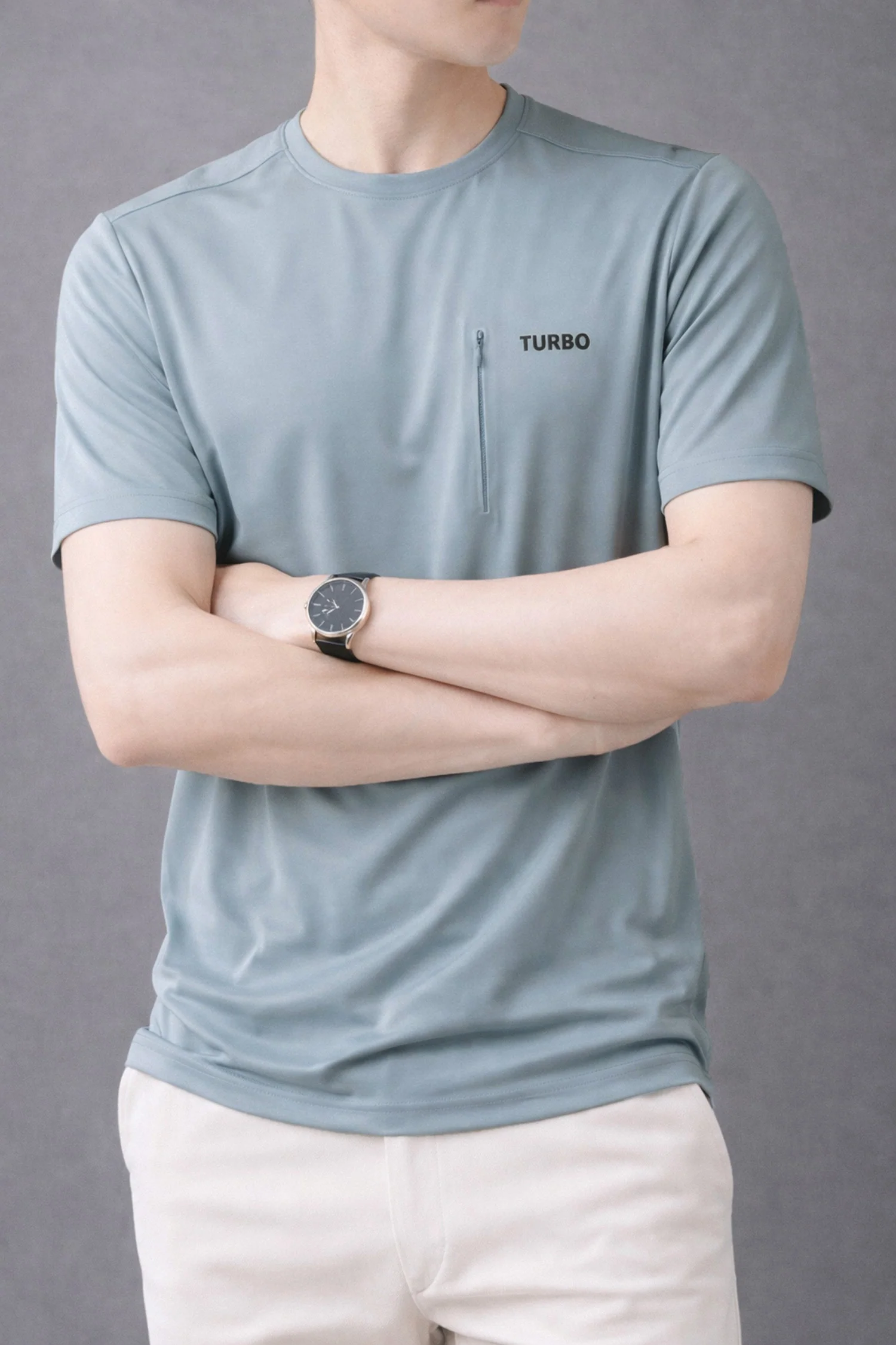 Turbo Zipper Chest Style Summer Tee - Image 7
