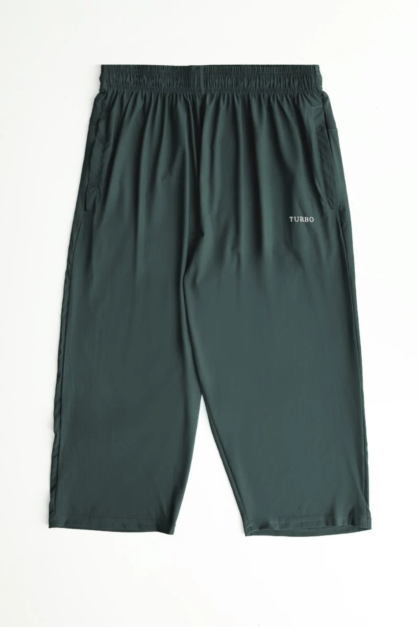 Turbo's 'Aura Collection' Dry-Fit Men's Shorts In Dark Green - Image 3