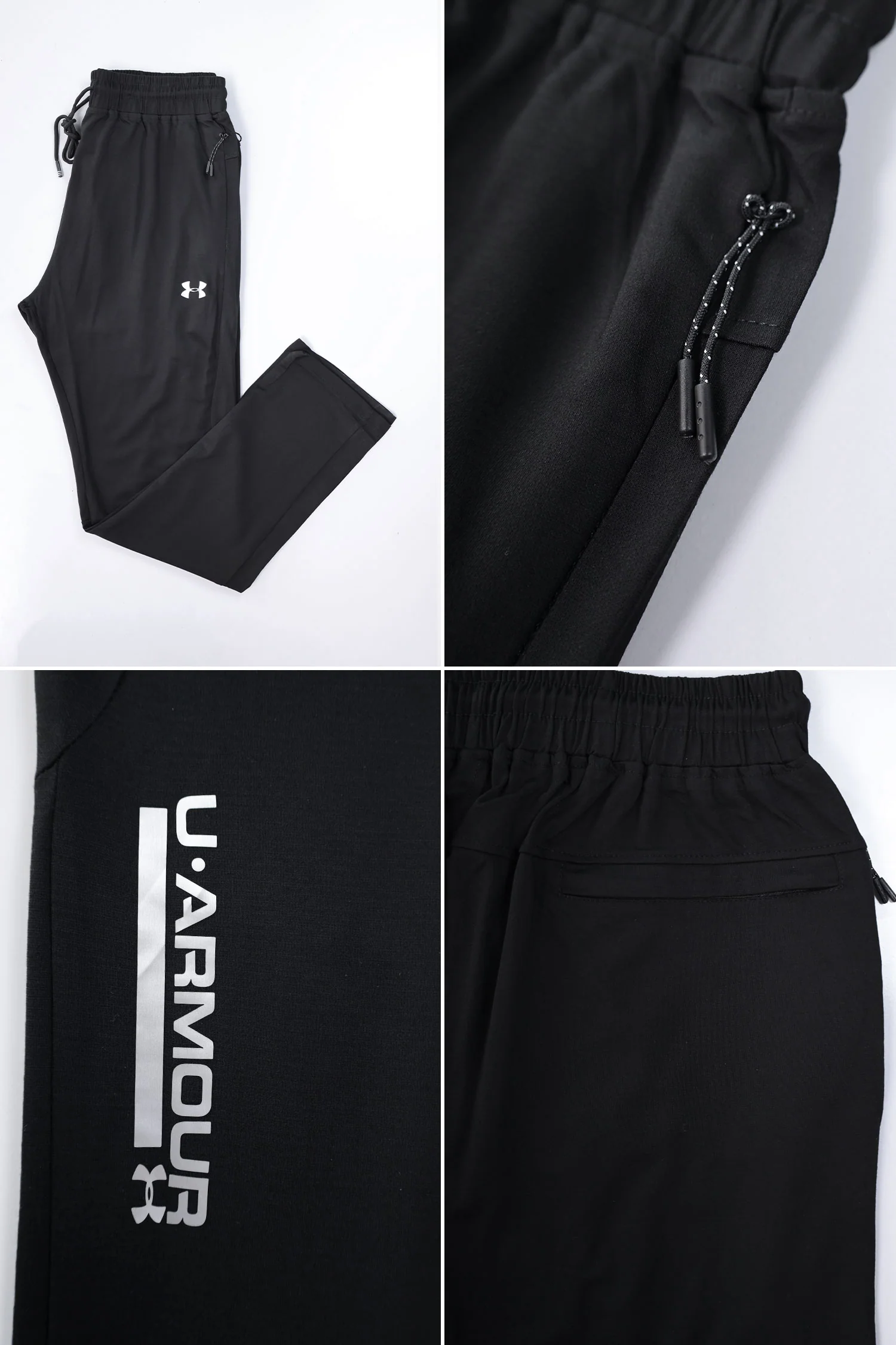 Undr Armr Premium Slim Fit Sportswear Trouser In Black - Image 6