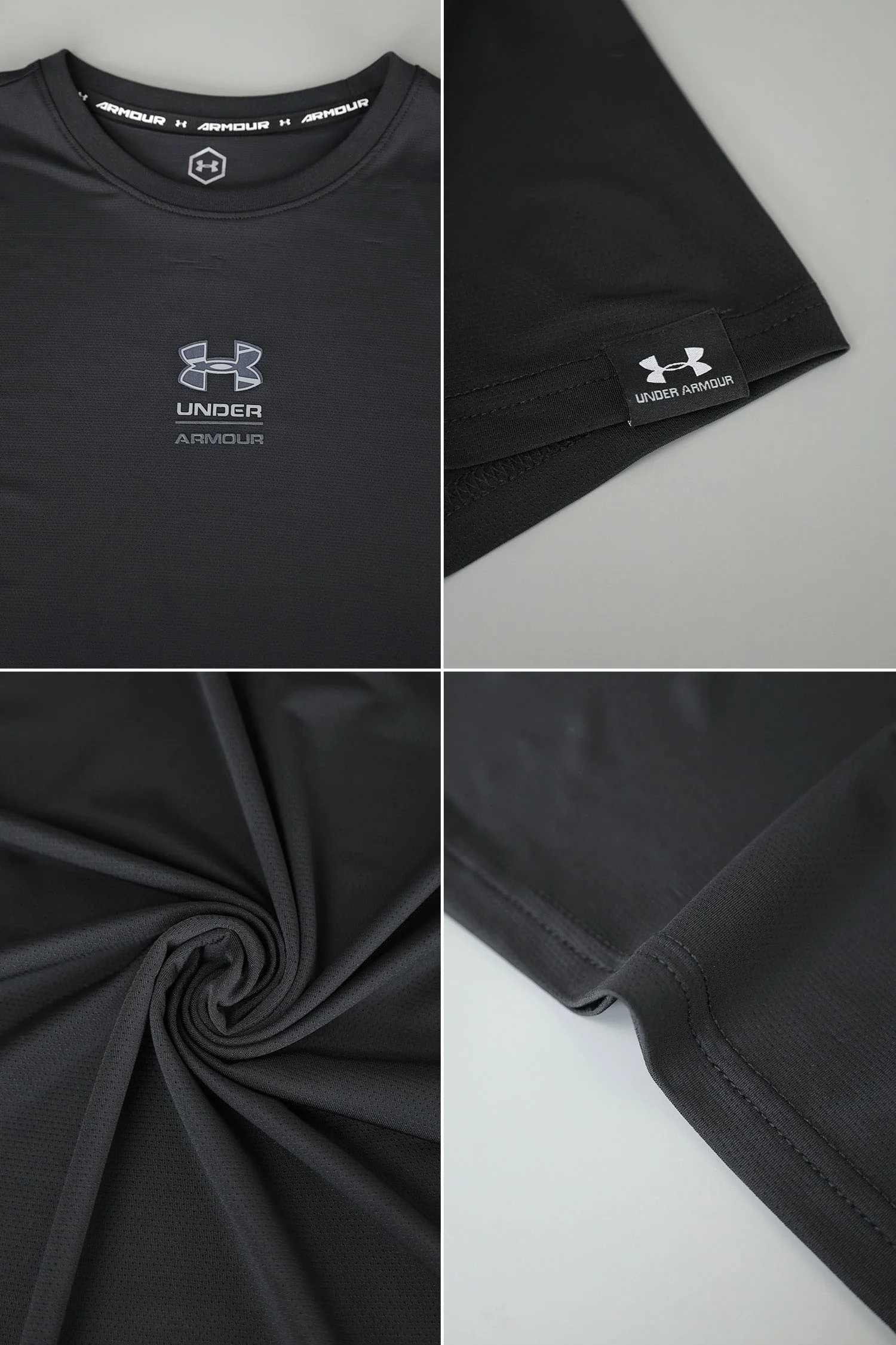 Undr Armr Mid Chest Logo Mesh Dry-Fit Tee - Image 6