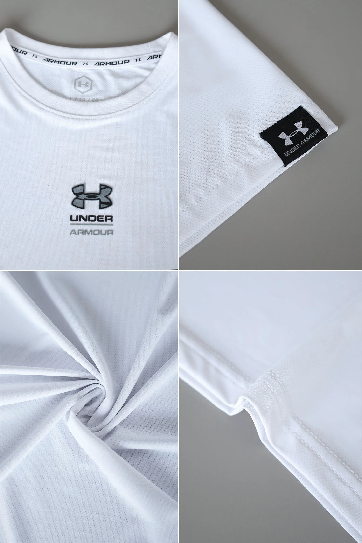 Undr Armr Mid Chest Logo Mesh Dry-Fit Tee - Image 8