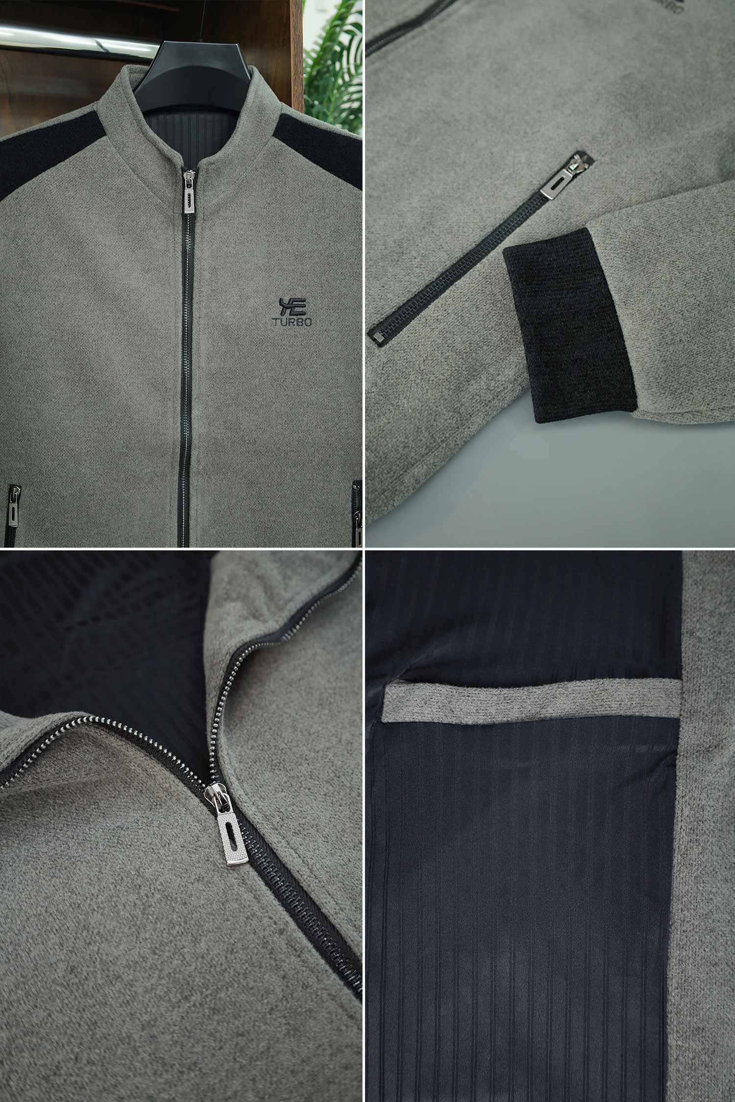 Unique And Hot Imported Men's Woollen Jacket In Light Sage - Image 4
