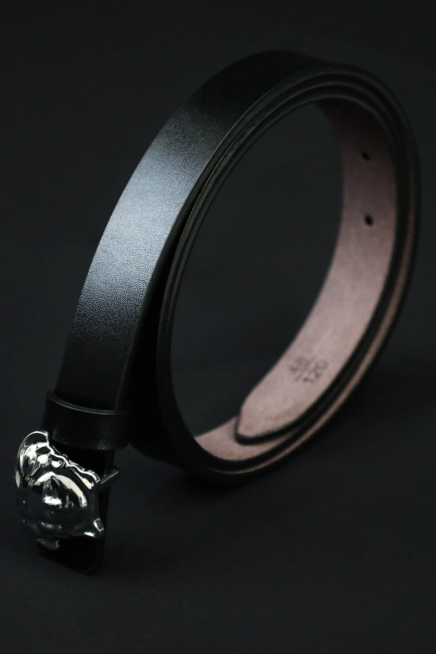 Versce Metal Alloy Automatic Buckle Branded Belt - Image 6