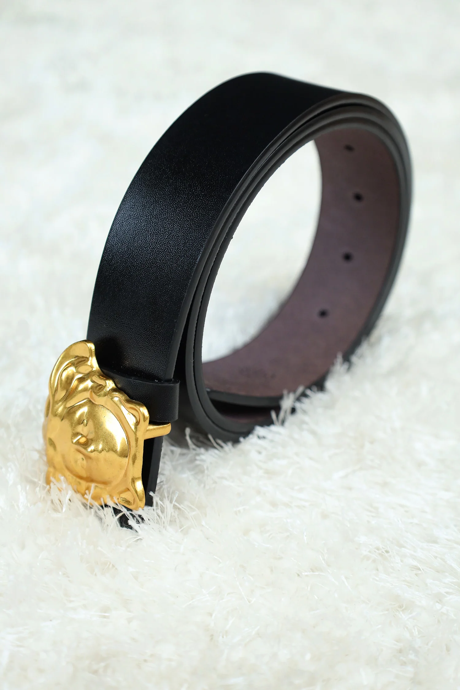Versce Metal Alloy Automatic Buckle Branded Belt - Image 15