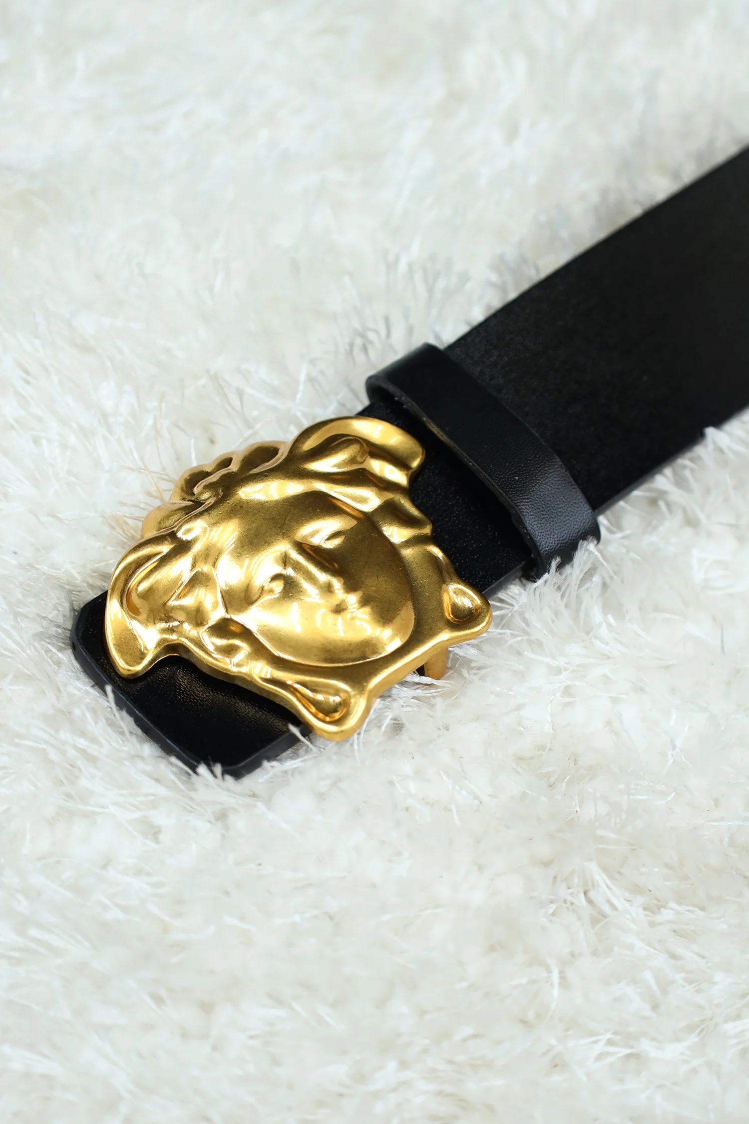 Versce Metal Alloy Automatic Buckle Branded Belt - Image 16
