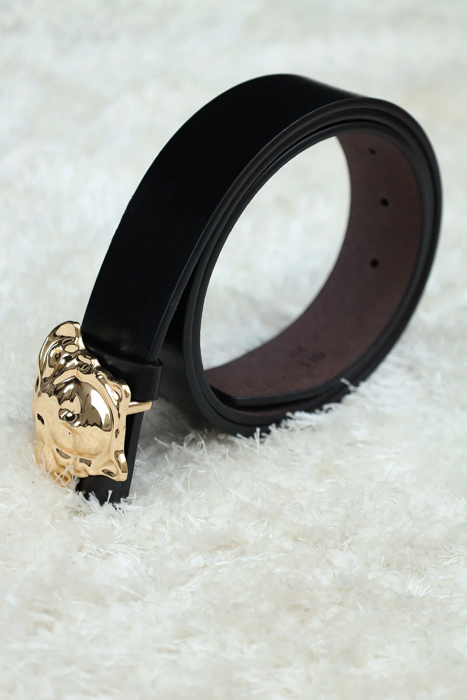 Versce Metal Alloy Automatic Buckle Branded Belt - Image 7