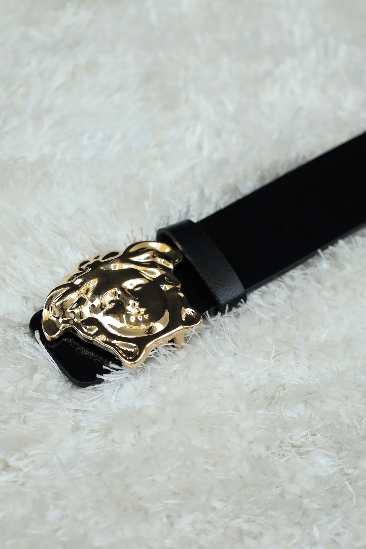 Versce Metal Alloy Automatic Buckle Branded Belt - Image 8