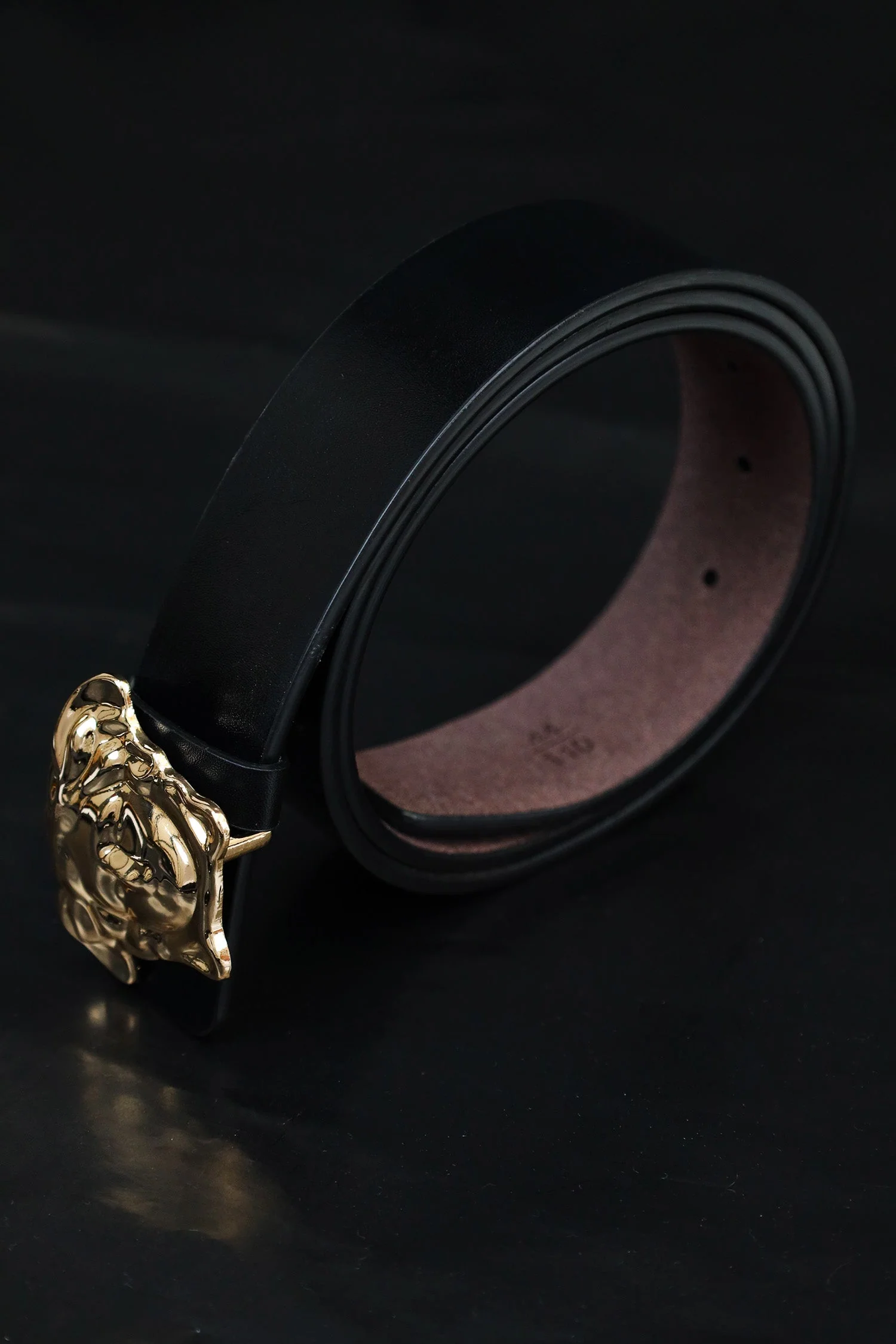 Versce Metal Alloy Automatic Buckle Branded Belt - Image 6