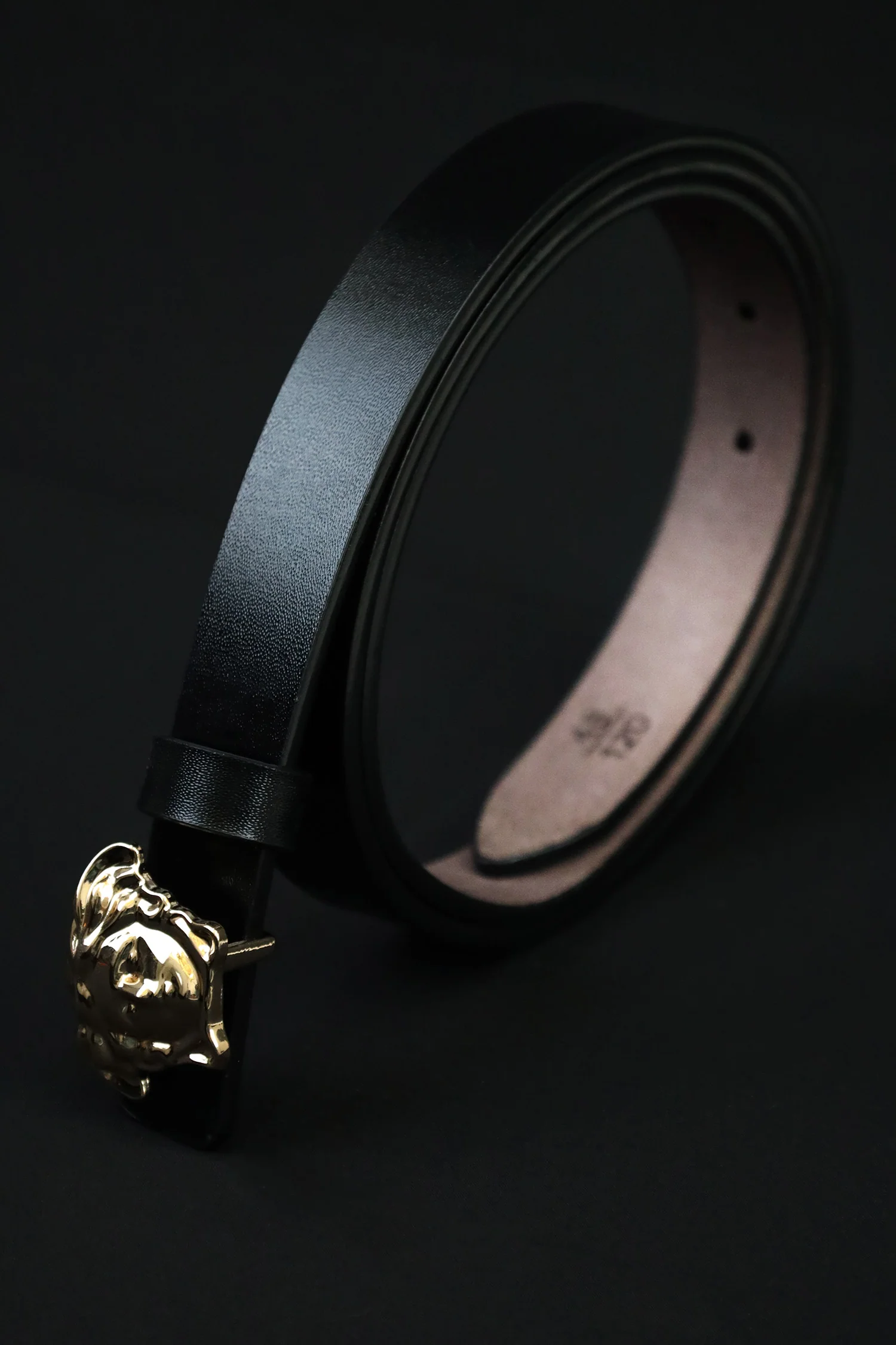 Versce Metal Alloy Automatic Buckle Branded Belt - Image 3