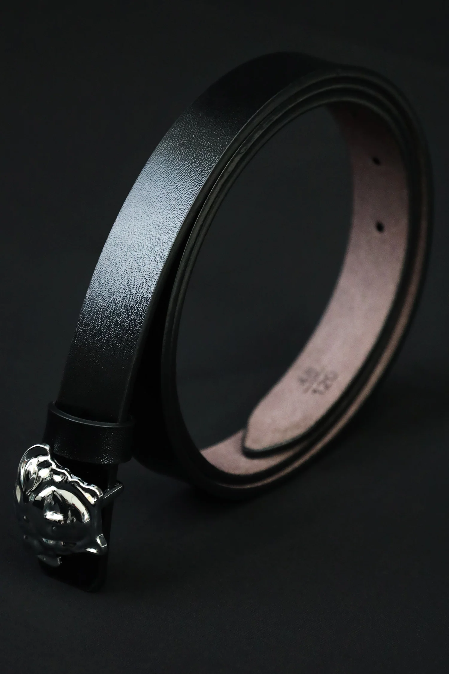 Versce Metal Alloy Automatic Buckle Branded Belt - Image 7