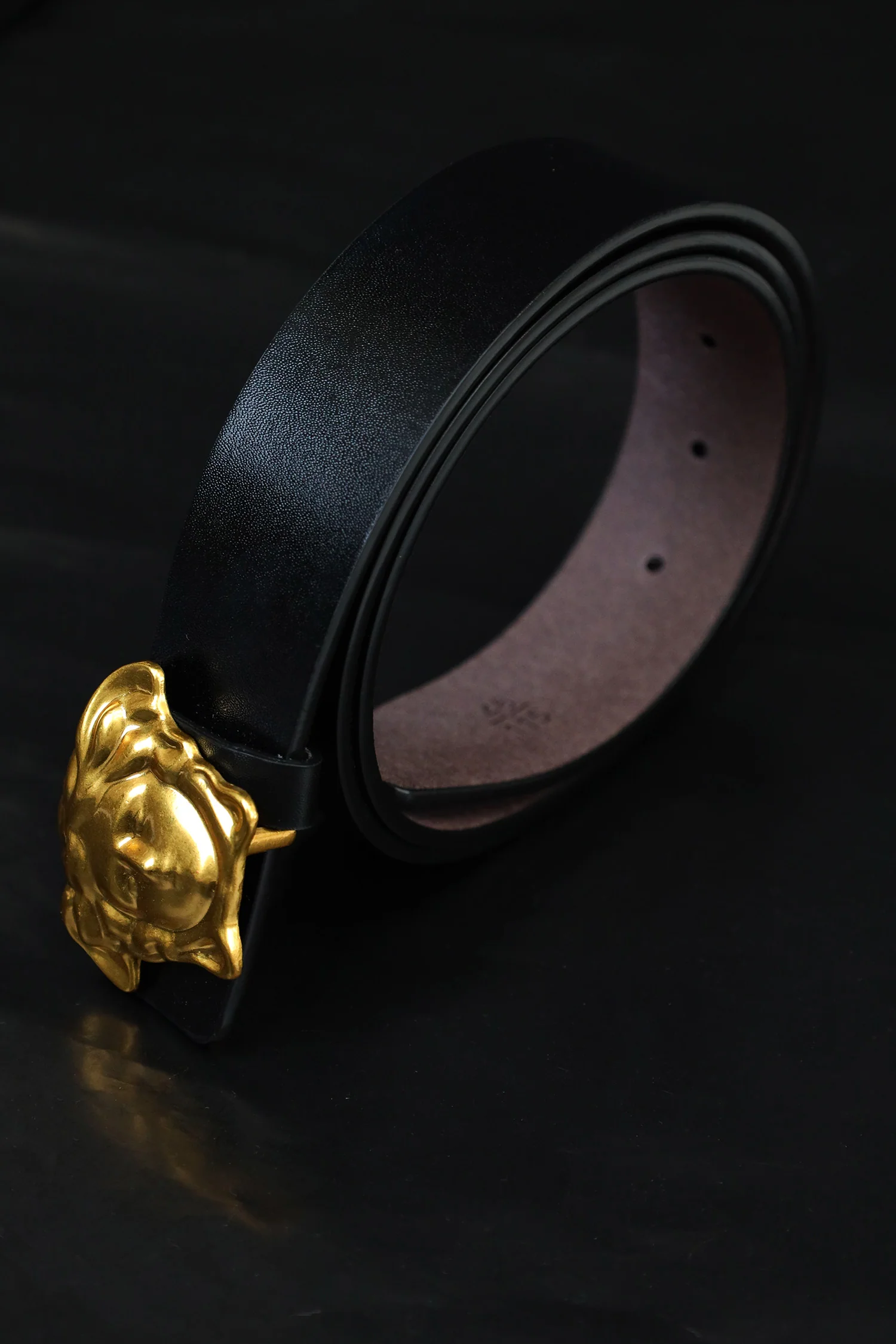Versce Metal Alloy Automatic Buckle Branded Belt - Image 10