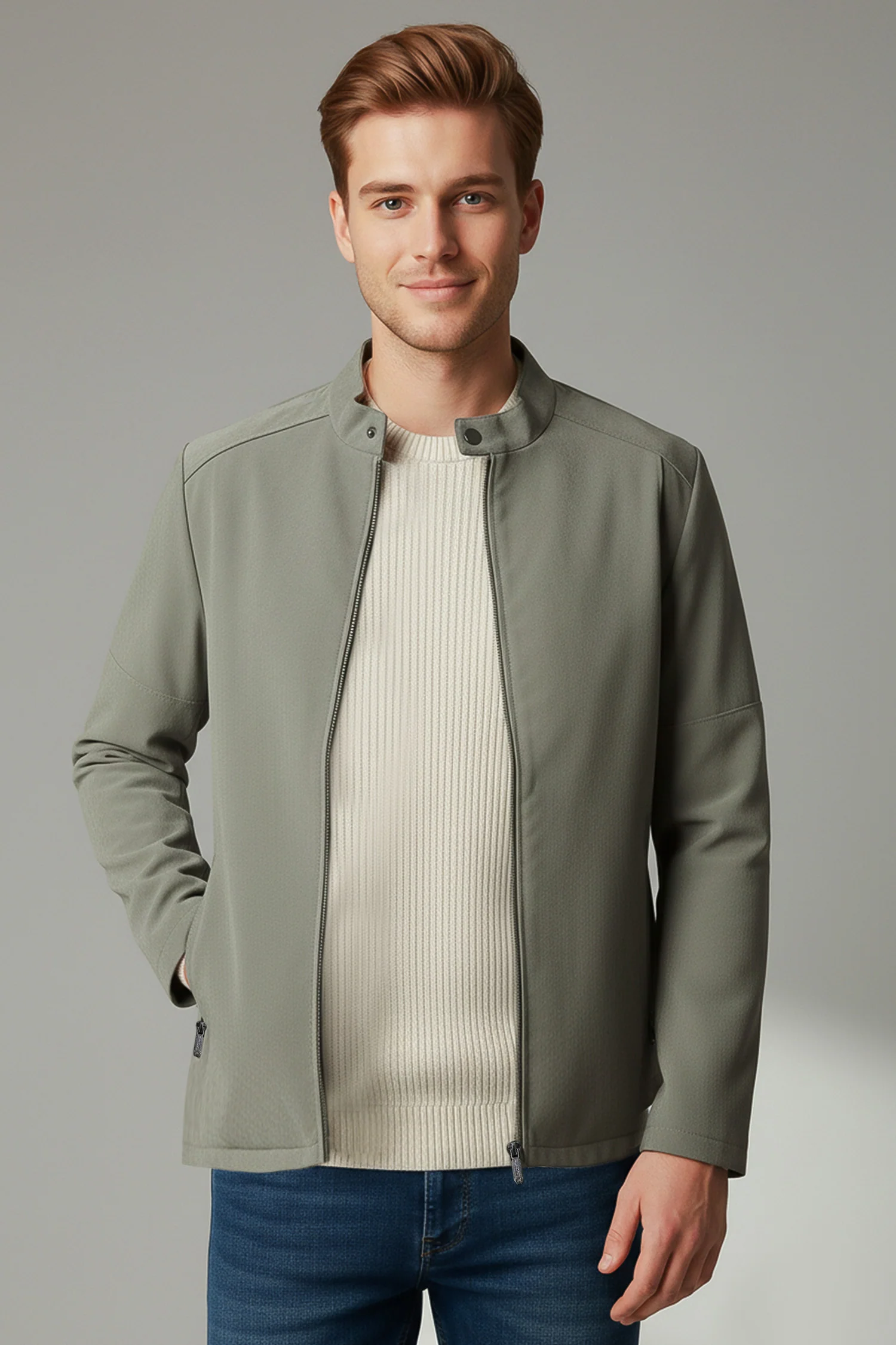 Wind Guard Imported Suede Leather Jacket - Image 4