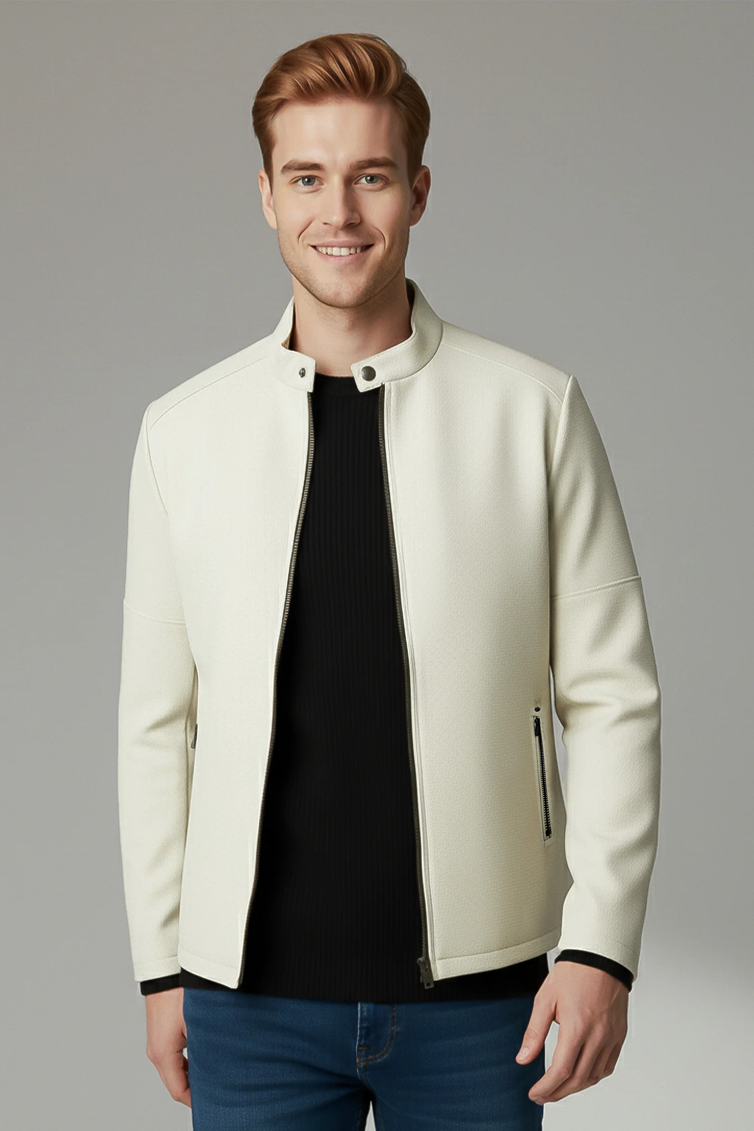 Wind Guard Imported Suede Leather Jacket - Image 7