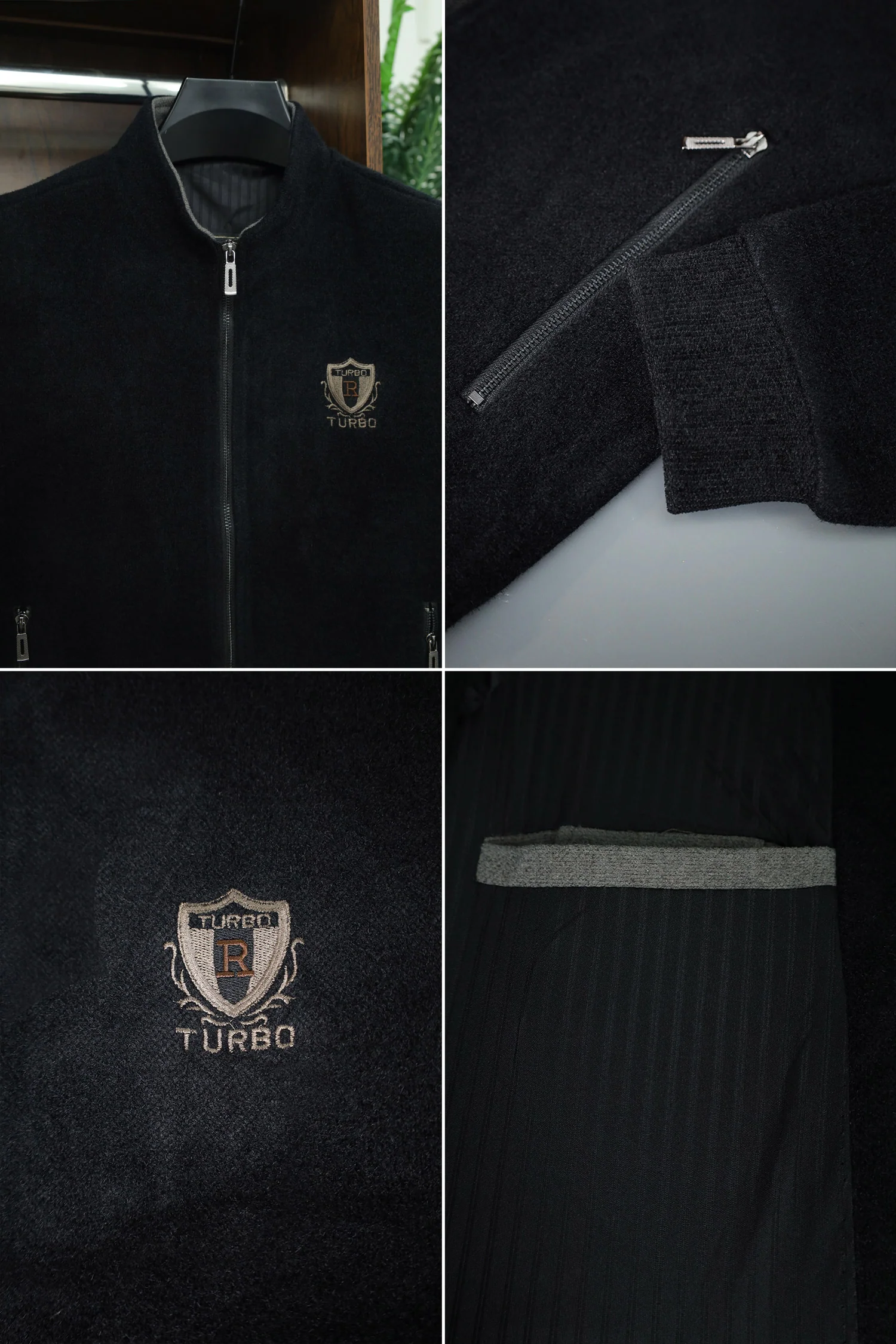 Front Logo Style Imported Men's Woollen Jacket - Image 8